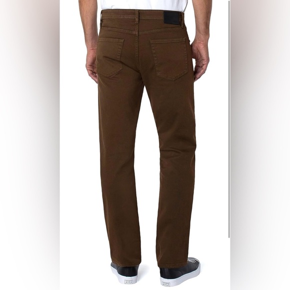 Liverpool Regent Relaxed Straight Colored Denim in Tobacco - Picture 2 of 7